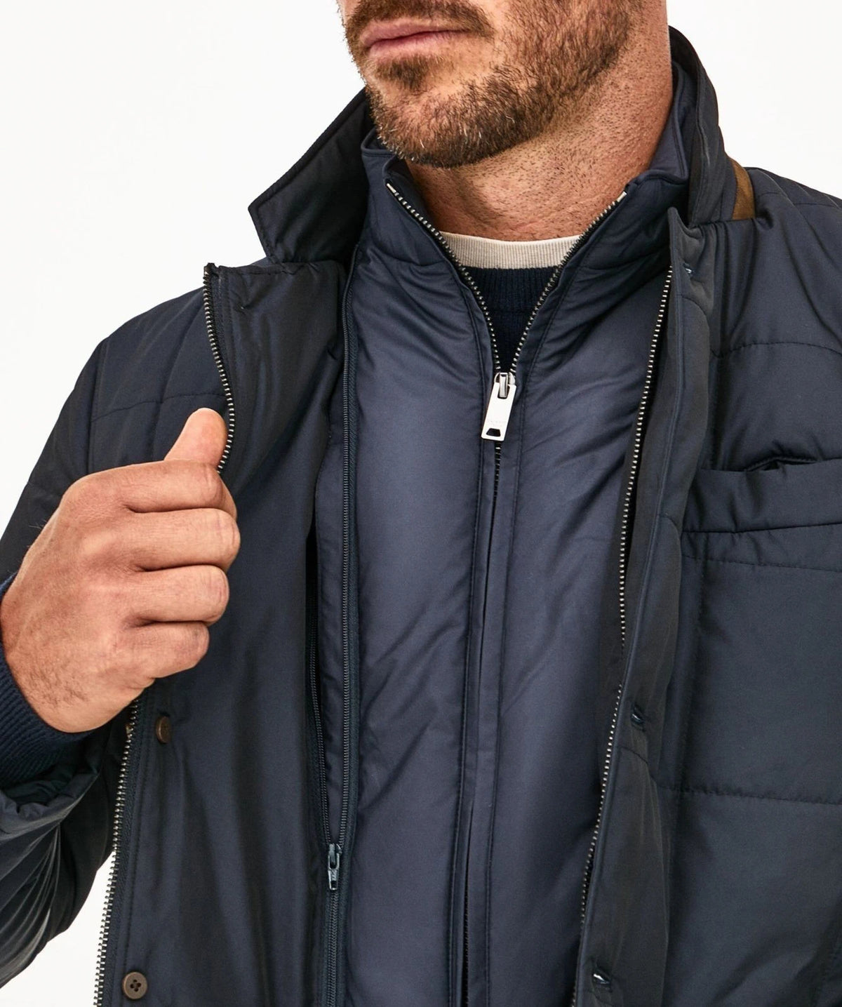 Quilted Brown Blazer