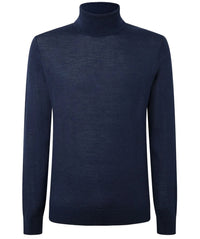 Merino Silk Navy Sweater