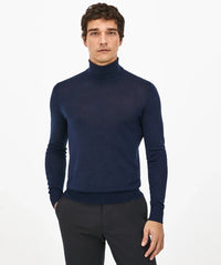 Merino Silk Navy Sweater