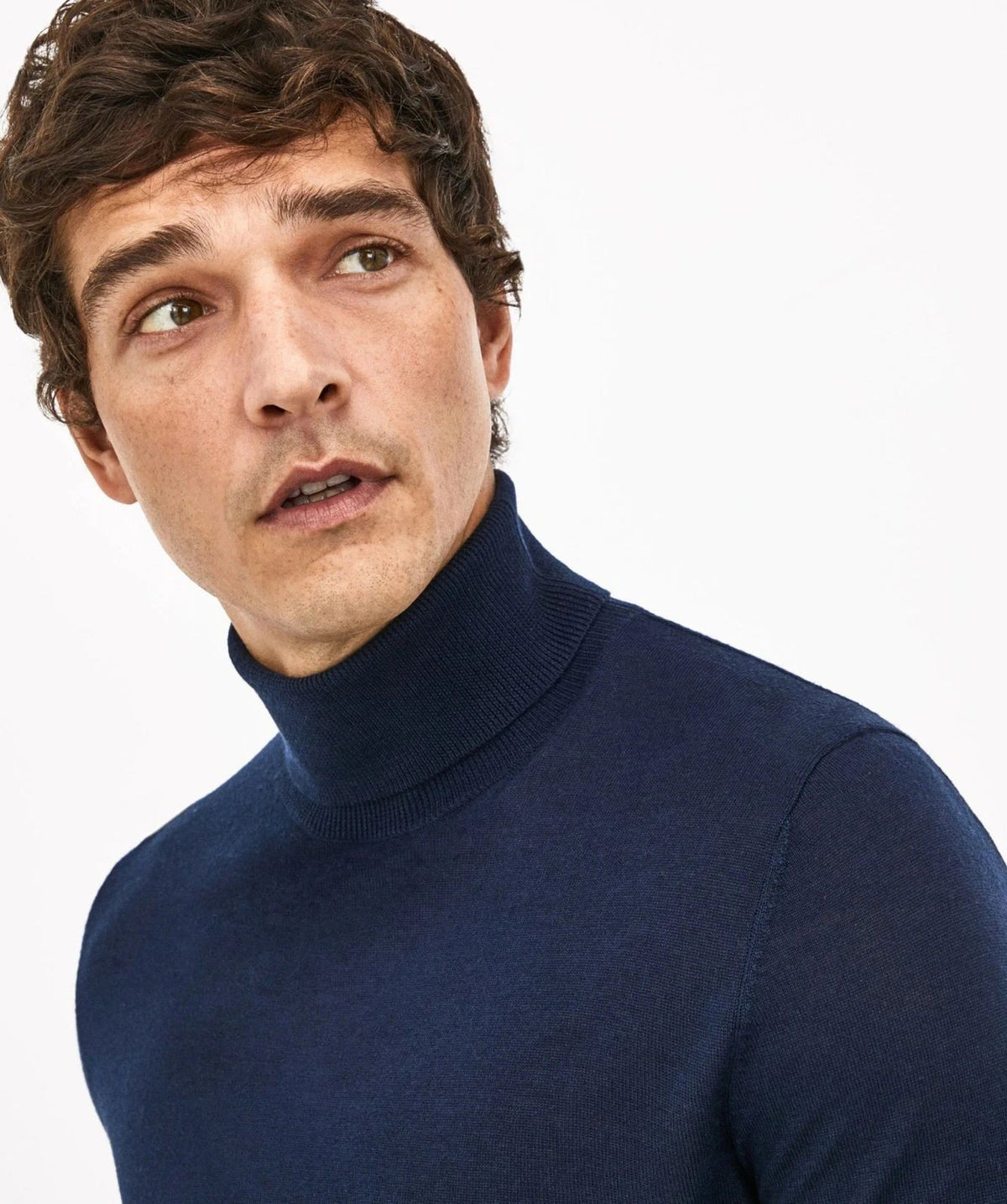 Merino Silk Navy Sweater