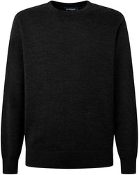 Herringbone Jacquard Black Sweater
