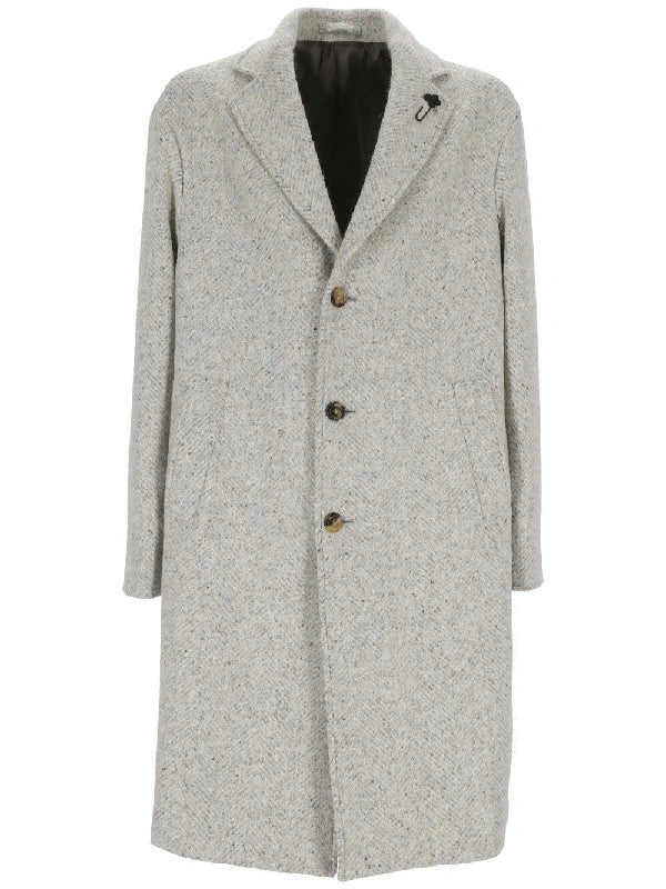 Boutonniere Pin Grey Coat