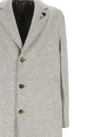Boutonniere Pin Grey Coat