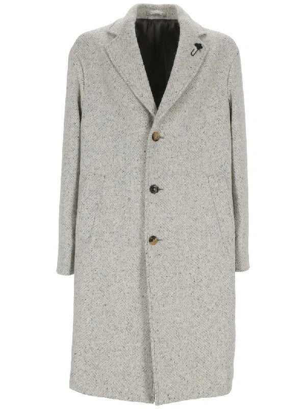 Boutonniere Pin Grey Coat