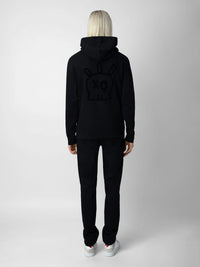 Sanchi Skull Black Hoodie