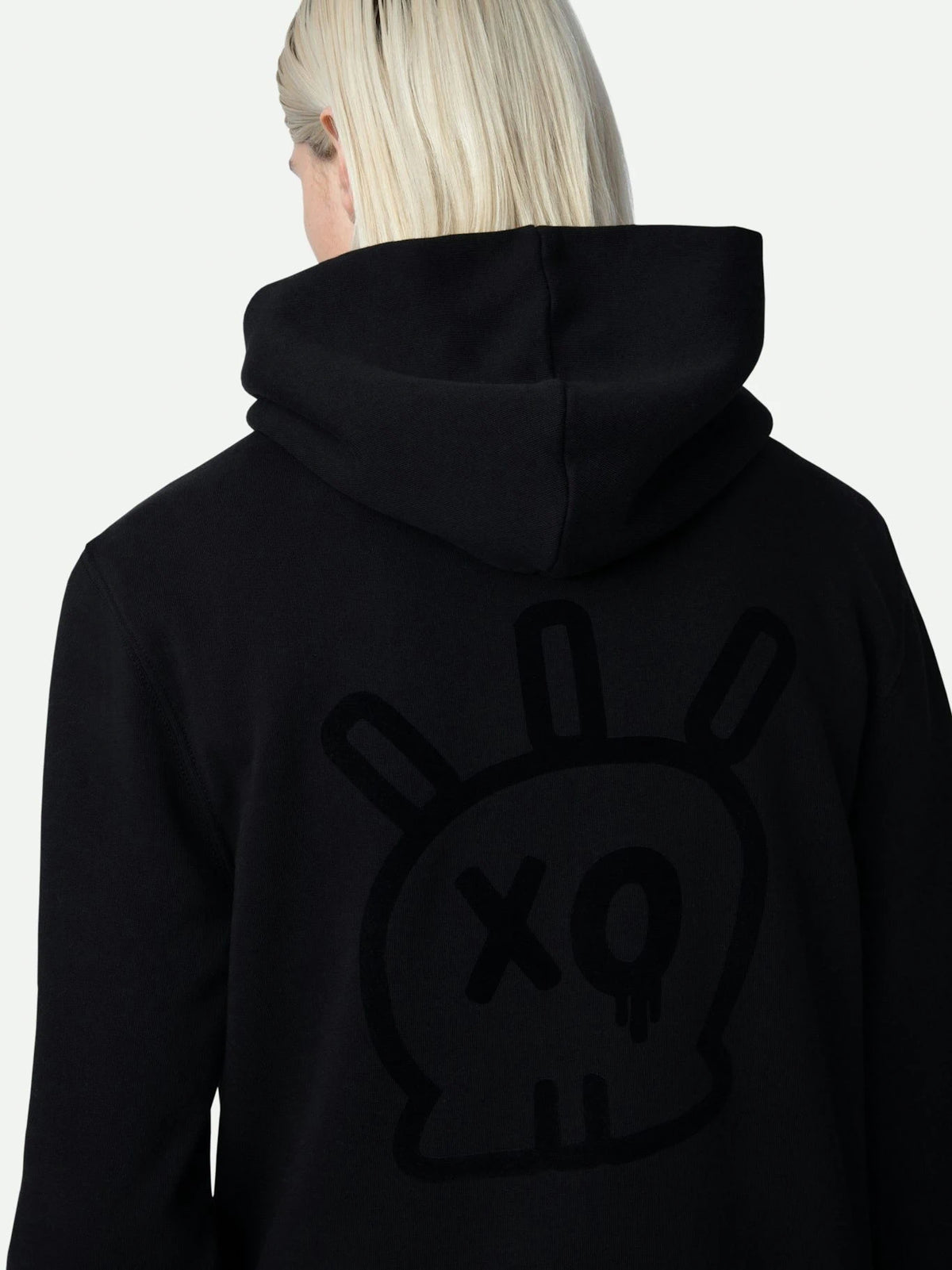 Sanchi Skull Black Hoodie
