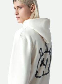 Sanchi Skull White Hoodie
