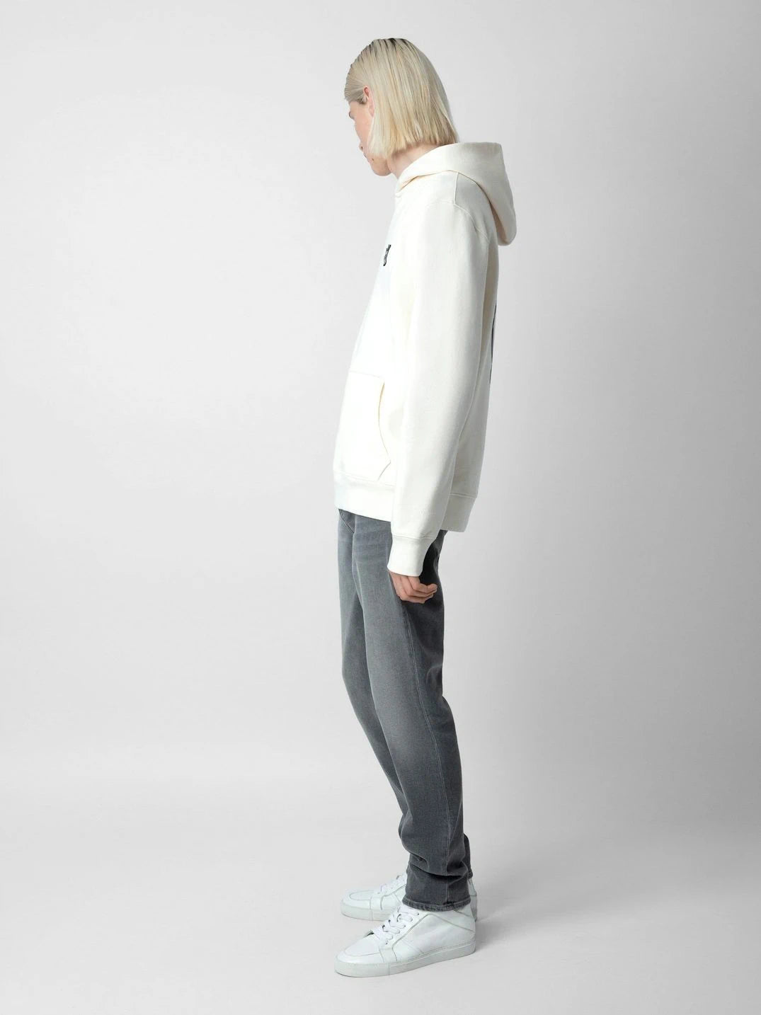 Sanchi Skull White Hoodie