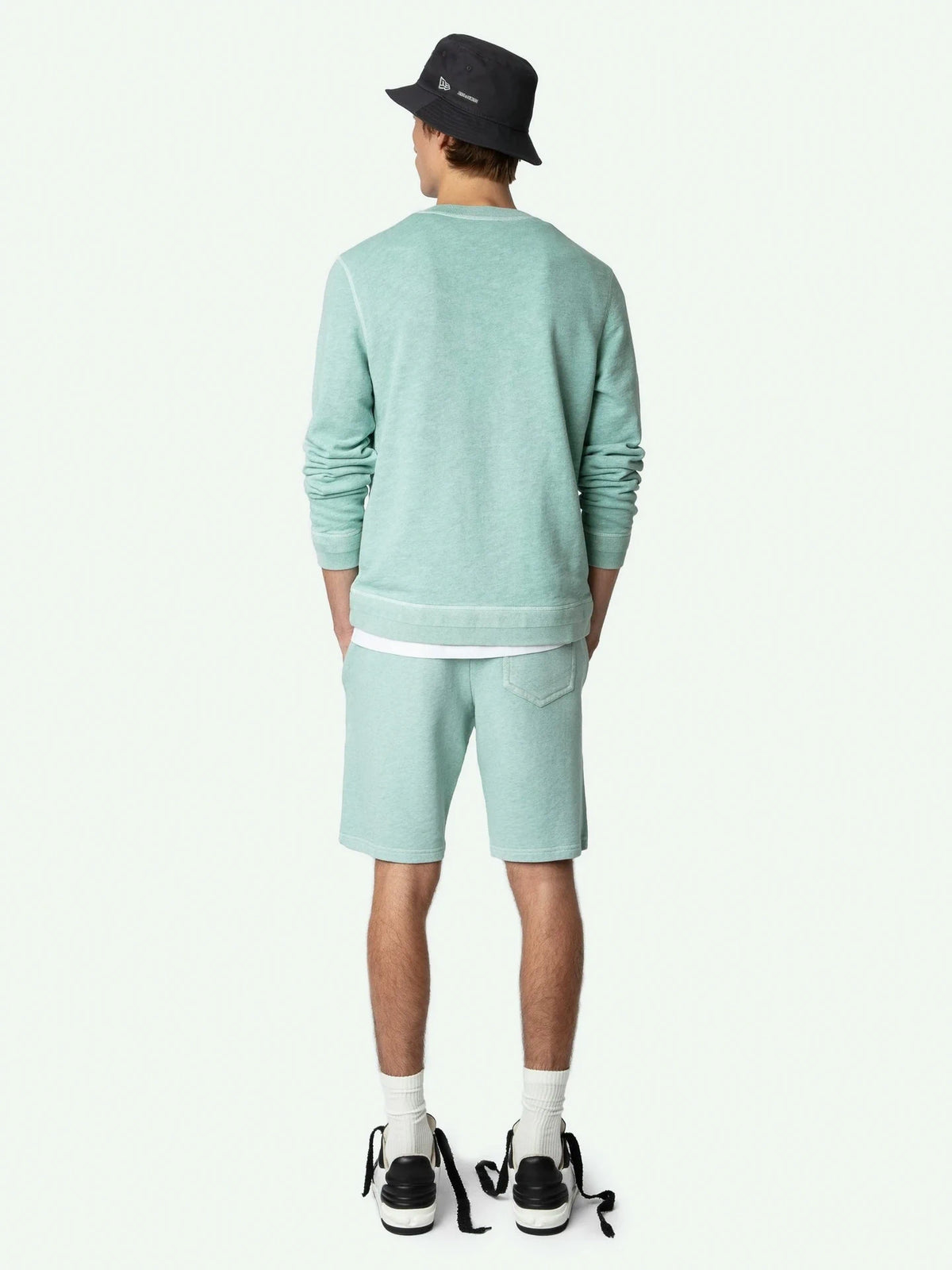 Stony Chevron Skull Green Sweatshirt