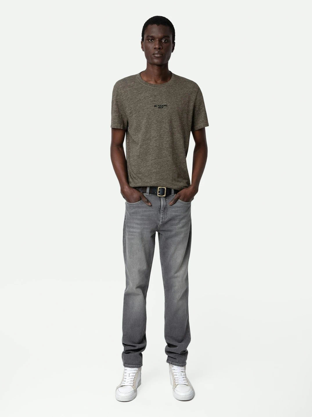 Be Fucking Nice Grey T-Shirt