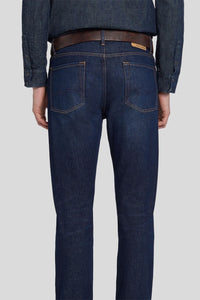 Crackled Leather Brown Belt