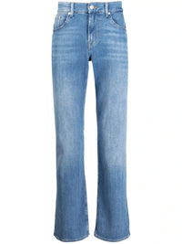 Stonewashed Mid-Rise Blue Jeans