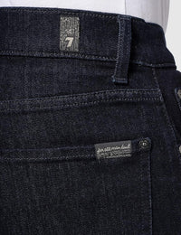 Slim-Cut Logo-Patch Navy Blue Jeans