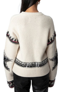 Kanson Strass White Sweater