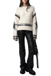 Kanson Strass White Sweater