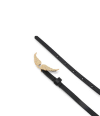 Rock Black Leather Belt