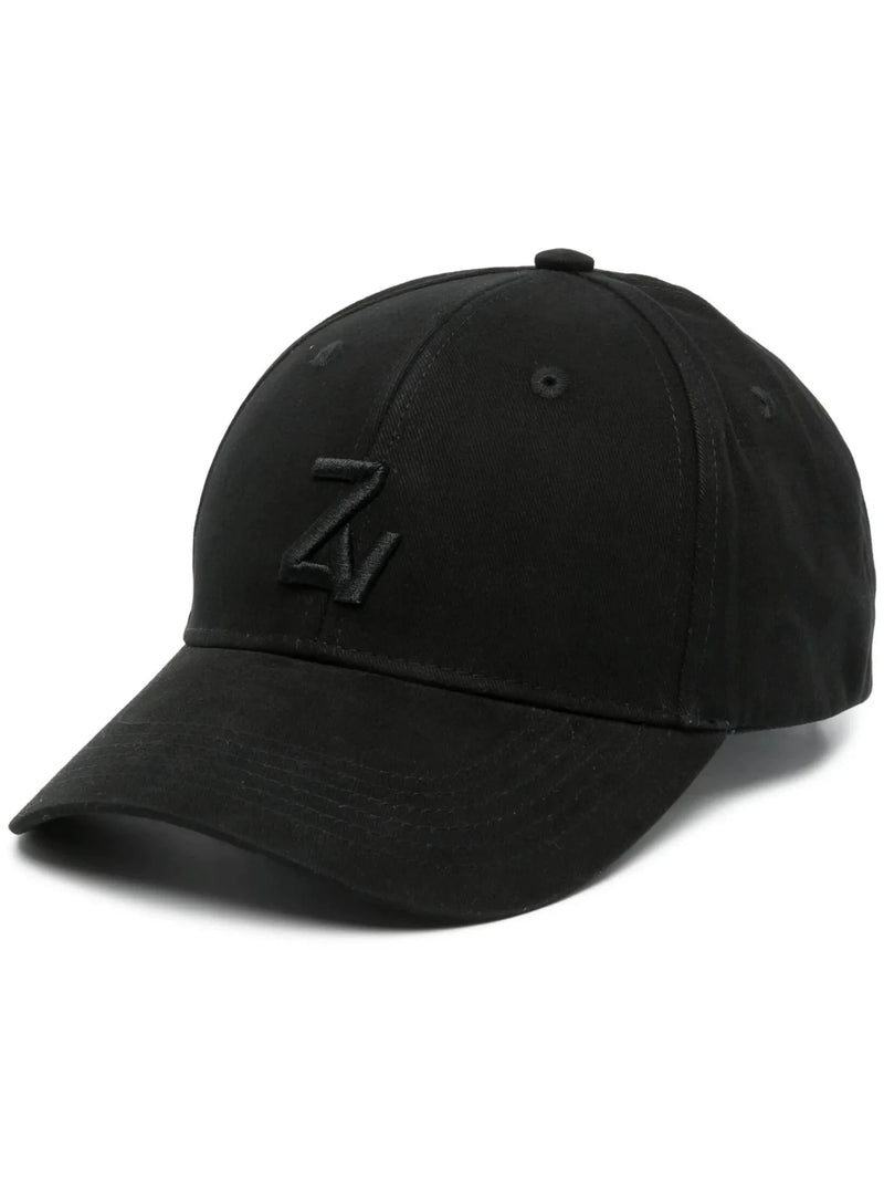 Embroidered Logo Black Cap
