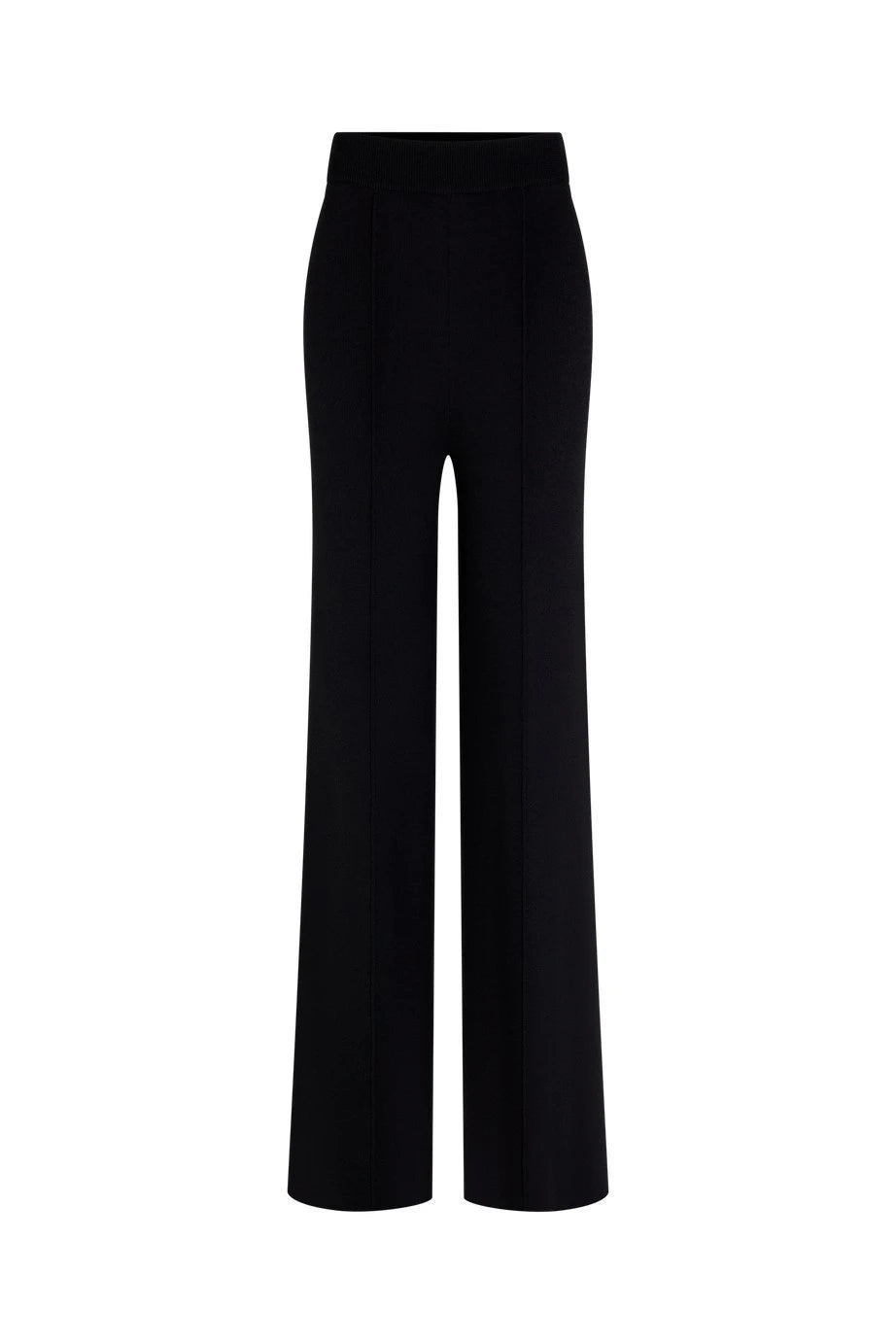 High-Waisted Black Trousers