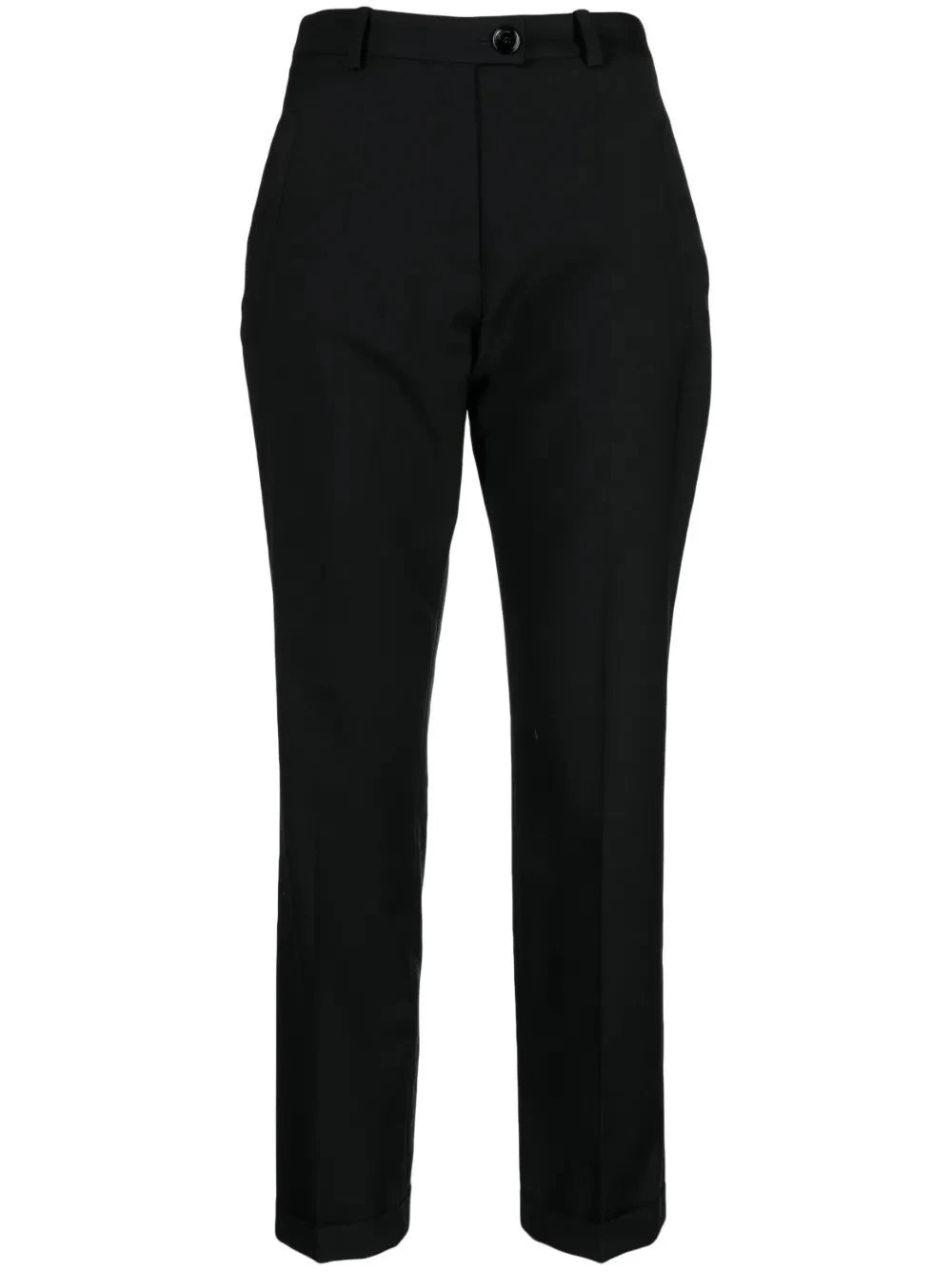 High-Waisted Black Trousers