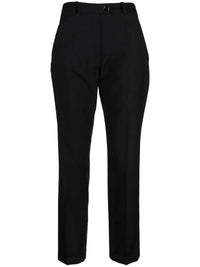 High-Waisted Black Trousers