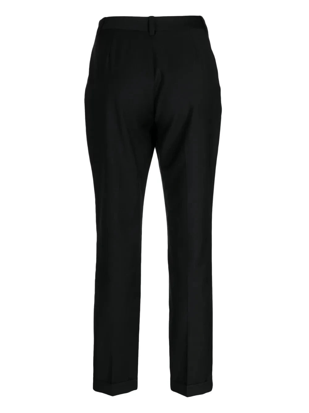High-Waisted Black Trousers