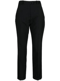 High-Waisted Black Trousers