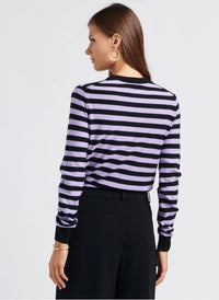 Striped Wool Black/khaki Sweater