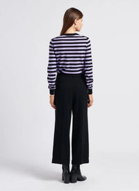 Striped Wool Black/khaki Sweater