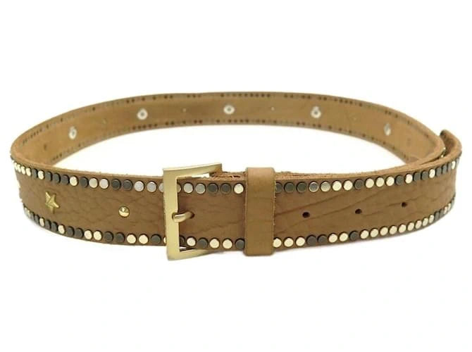 Starlight Brown Leather Belt