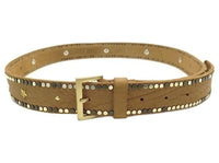 Starlight Brown Leather Belt