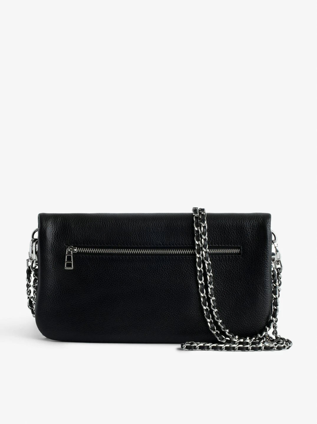Rock Black Leather Clutch