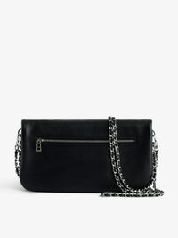 Rock Black Leather Clutch