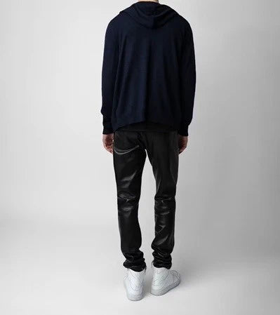 Clash Black Zipped Cardigan