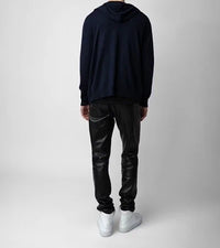 Clash Black Zipped Cardigan