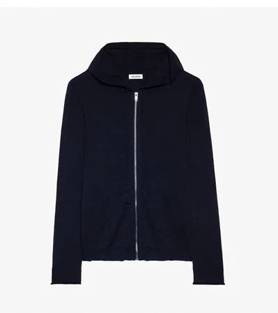 Clash Black Zipped Cardigan