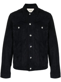 Suede Navy Blue Jacket