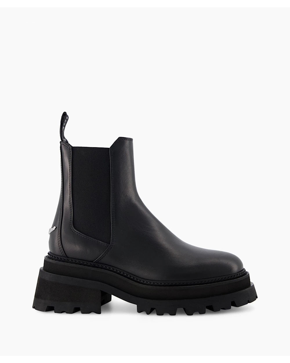 Rave Semy-Shiny Black Boots