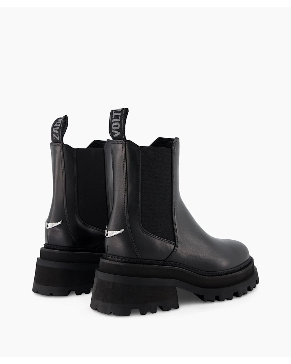 Rave Semy-Shiny Black Boots