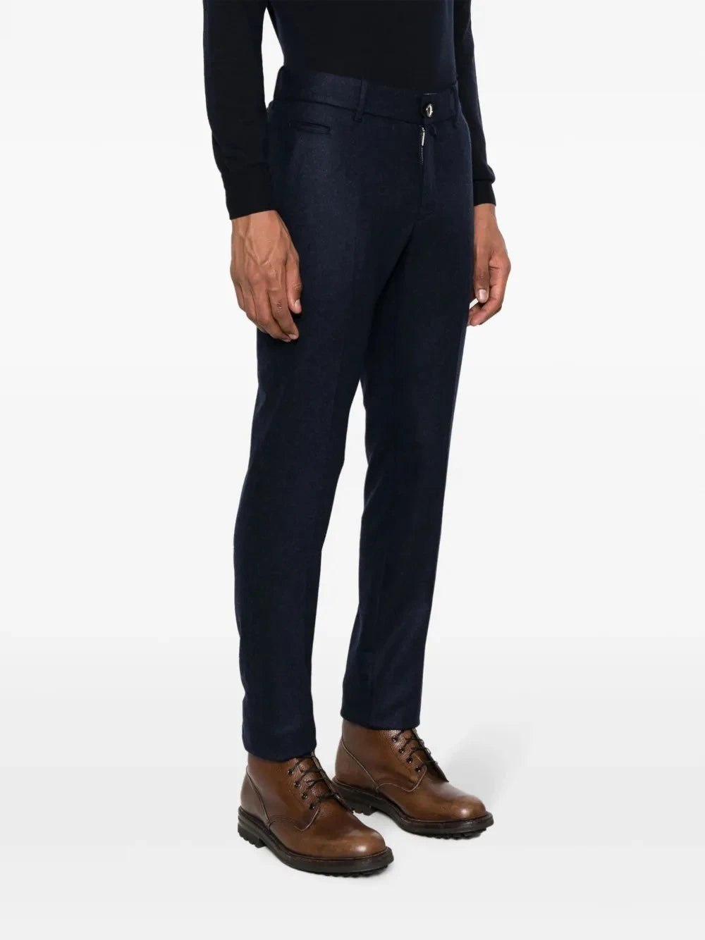 Skinny-Cut Yellow Trousers