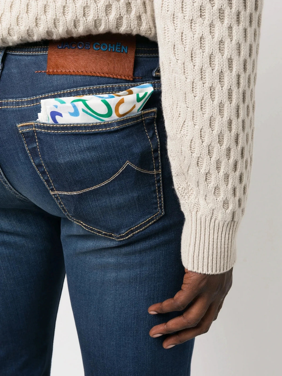 Mid-Rise Brown Denim Jeans