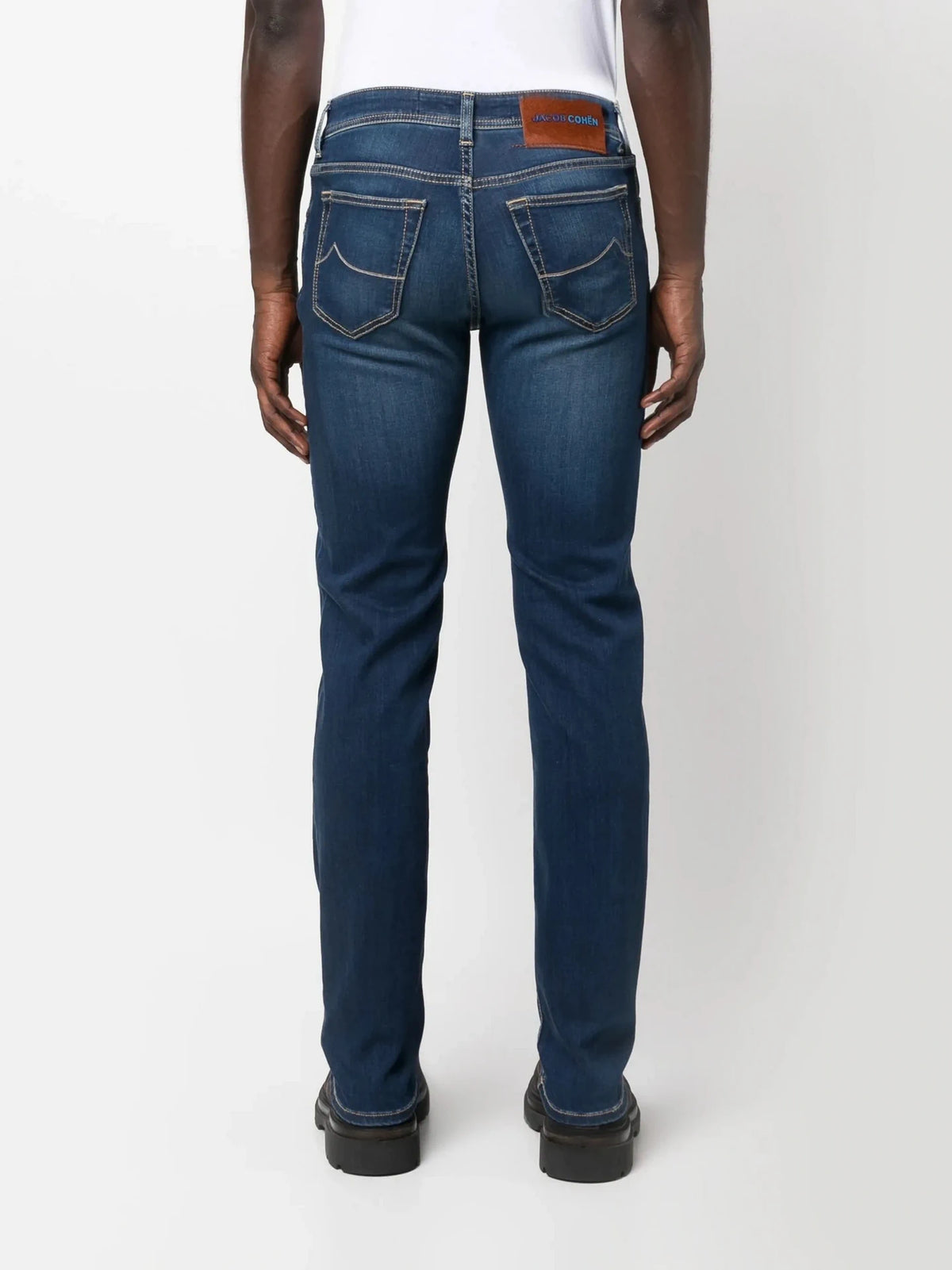 Mid-Rise Brown Denim Jeans
