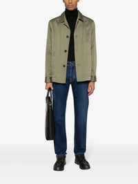 Mid-Rise Brown Denim Jeans