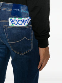 Mid-Rise Brown Denim Jeans