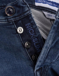 Logo-Patch Blue Denim Jeans