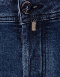 Logo-Patch Blue Denim Jeans