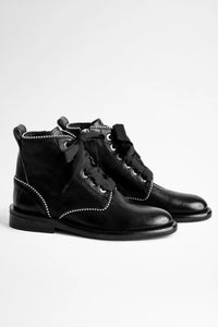 Laureen Roma Black Ankle Boots
