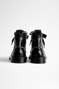 Laureen Roma Black Ankle Boots