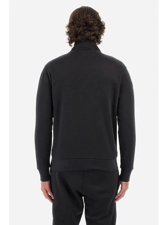 Fleece Brushed Black Sweatshirt