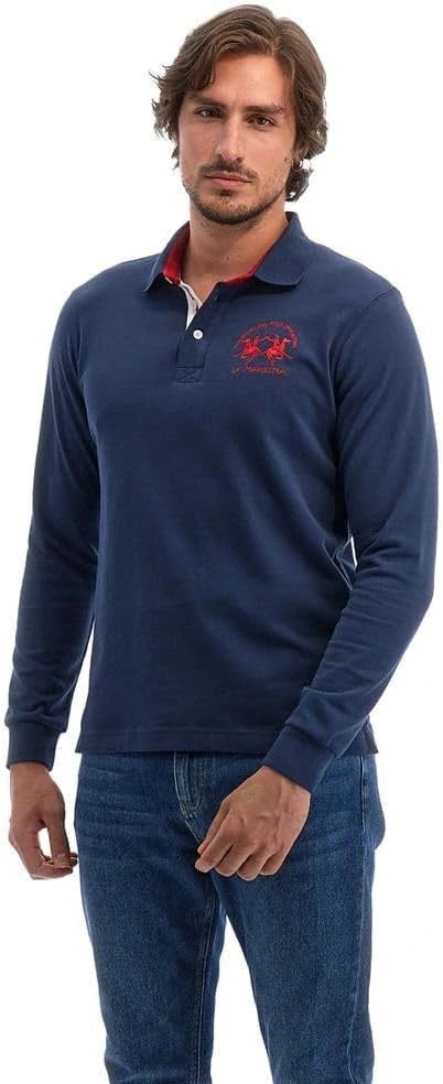 La Martina Blue Polo Shirt