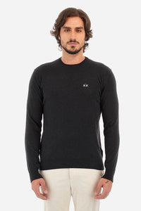 Crew Neck Blue Sweater